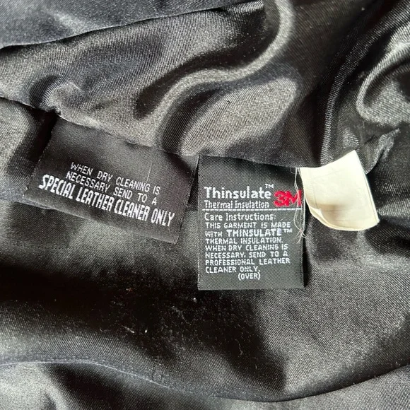 Wilsons Leather Black Biker Jacket - Picture 3 of 16